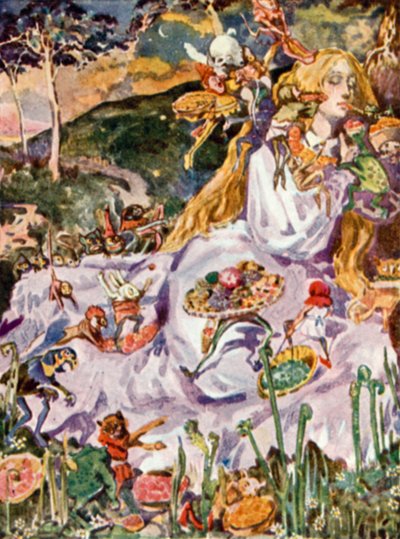 Illustration für Goblin Market von Christina Rossetti von Dion Clayton Calthrop